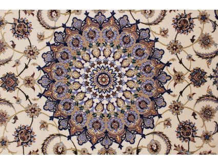 Persian carpet "Isfahan" with Silk 210x210 cm