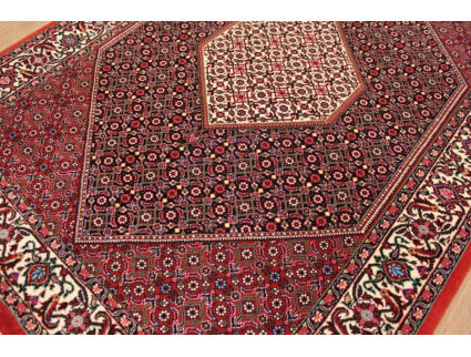 Perserteppich "Bijar" Orient Teppich mit Seide 131x96 cm