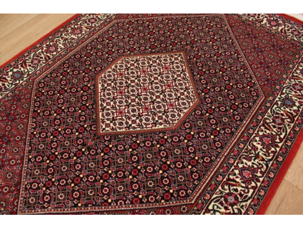 Perserteppich "Bijar" Orient Teppich mit Seide 131x96 cm
