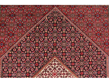 Perserteppich "Bijar" Orient Teppich mit Seide 131x96 cm
