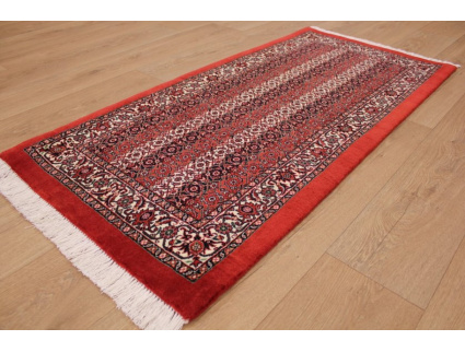 Perserteppich "Bijar" Orientteppich mit Seide 150x72 cm