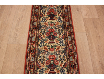 Persian carpet Runner Waramin with silk 220x50 cm