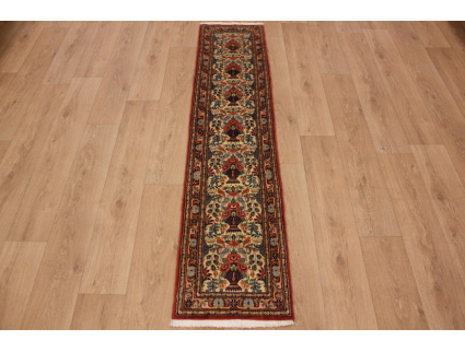 Persian carpet Runner Waramin with silk 220x50 cm