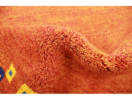 Orient Teppich "Gabbeh" reine Wolle 180x120 cm Orange