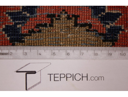Antic Persian carpet Kashan Wool 197x130 cm Red