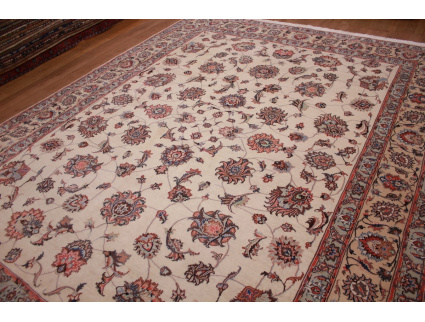 Persian carpet "Mashad" virgin wool & silk 400x300 cm