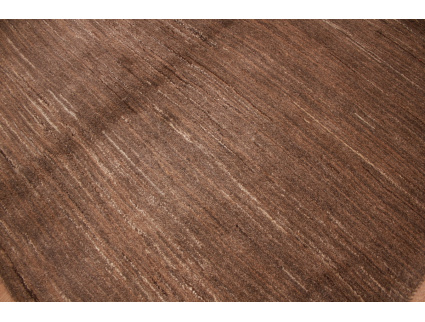 Nomadic Persian carpet Gabbeh wool 219x152 cm Brown