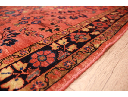 Antiker Perserteppich "Saroug" 145x102 cm Rostrot
