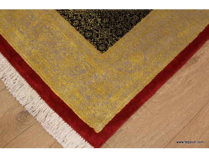 Persian carpet Bijar with Silk 155x104 cm 
