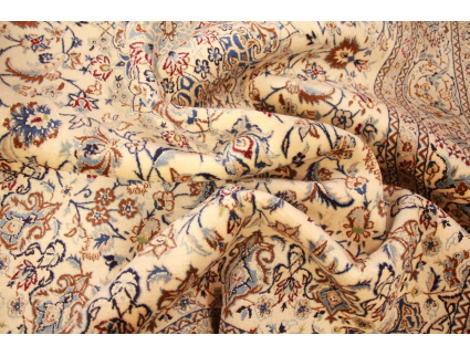 Perserteppich "Nain" 6la mit Seide 207x130 cm