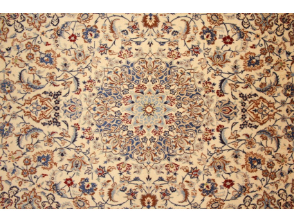 Perserteppich "Nain" 6la mit Seide 207x130 cm
