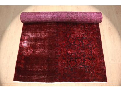 Vintage Teppich moderner Orientteppich Rot 310x100 cm