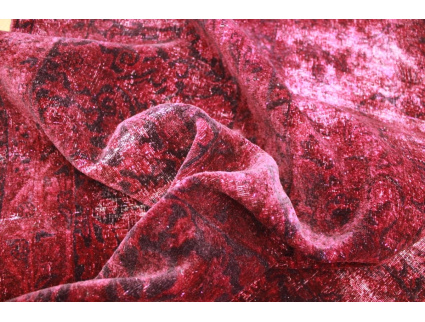 Vintage Teppich moderner Orientteppich Rot 310x100 cm