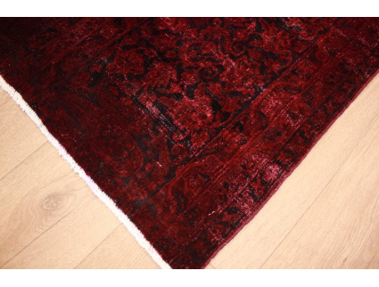 Vintage Teppich moderner Orientteppich Rot 310x100 cm