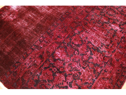 Vintage Teppich moderner Orientteppich Rot 310x100 cm