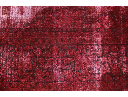 Vintage Teppich moderner Orientteppich Rot 310x100 cm