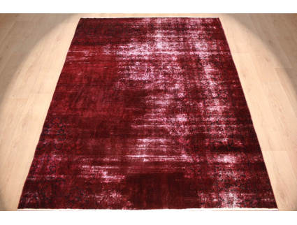 Vintage Teppich moderner Orientteppich Rot 235x176 cm