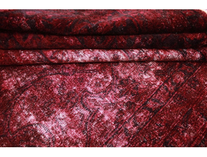 Vintage Teppich moderner Orientteppich Rot 235x176 cm