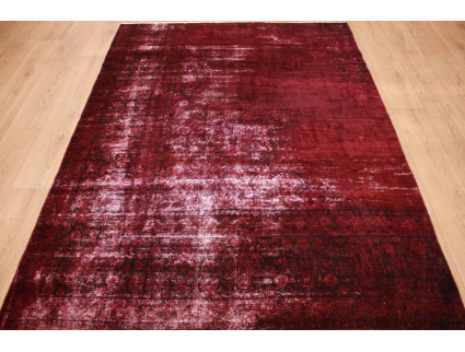 Vintage Teppich moderner Orientteppich Rot 235x176 cm