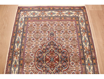 Persian carpet Moud with silk 147x97 cm Beige