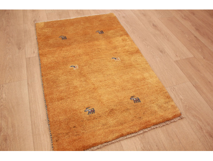Nomadic Persian carpet Gabbeh wool carpet 112x72 cm