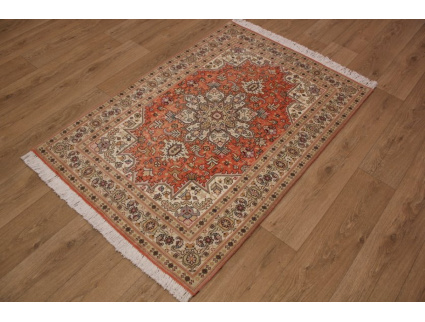 Persian carpet Tabriz Heriz with silk 158x107 cm